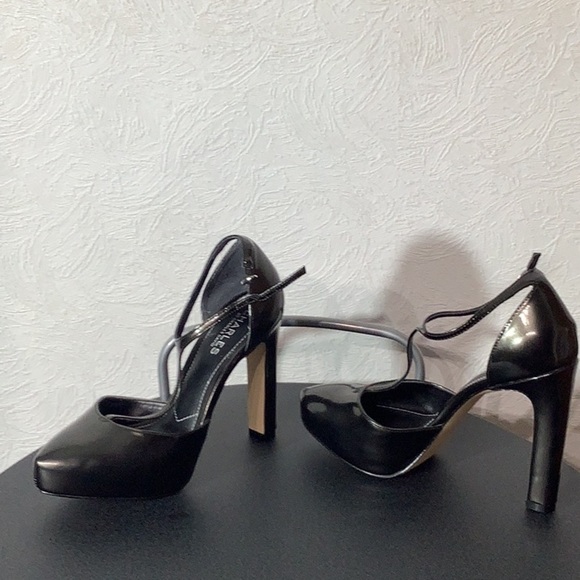 Charles David NEW - Sz 7.5 - cute block heels with plateau - black brown color - Picture 4 of 6